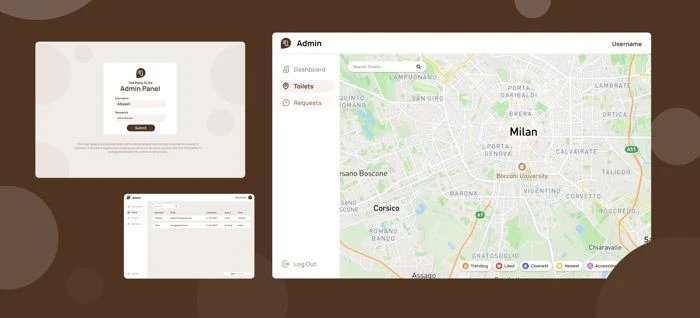 TooPoopToGo — mappa bagni